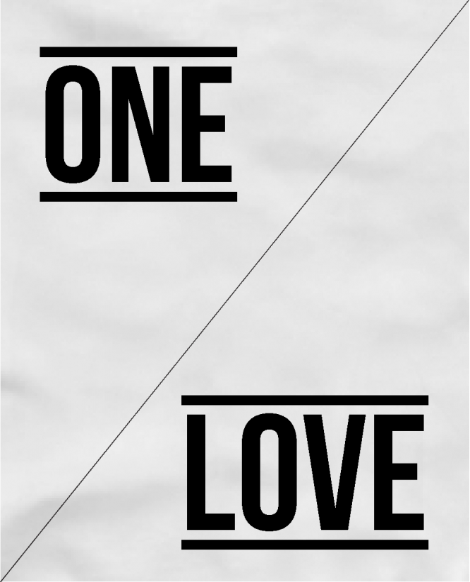 Marškinėliai Poroms One Love